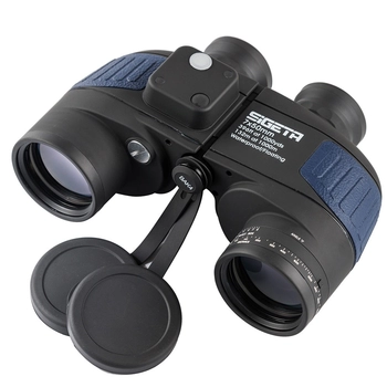 Бінокль Sigeta Admiral 7x50 floating / compass / reticle, морський, чорно-синій (65813) - фото