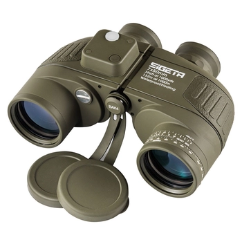 Бінокль Sigeta Admiral 7x50 Military floating / compass / reticle, морський, зелений (65810) - фото