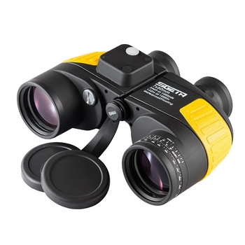 Бінокль Sigeta Admiral 7x50 floating / compass / reticle, морський, чорно-жовтий (65812) - фото