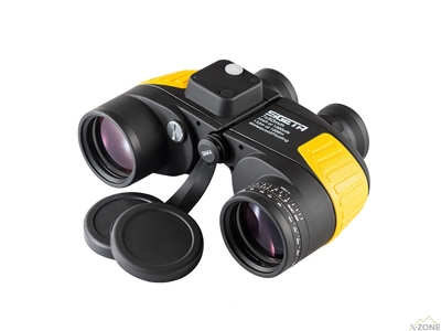 Бінокль Sigeta Admiral 7x50 floating / compass / reticle, морський, чорно-жовтий (65812) - фото