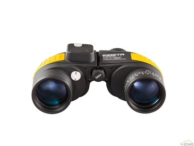 Бінокль Sigeta Admiral 7x50 floating / compass / reticle, морський, чорно-жовтий (65812) - фото