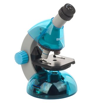 Микроскоп Sigeta Mixi 40x-640x (с адаптером для смартфона), голубой (65911) - фото