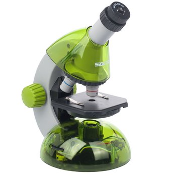 Микроскоп Sigeta Mixi 40x-640x (с адаптером для смартфона), зеленый (65912) - фото