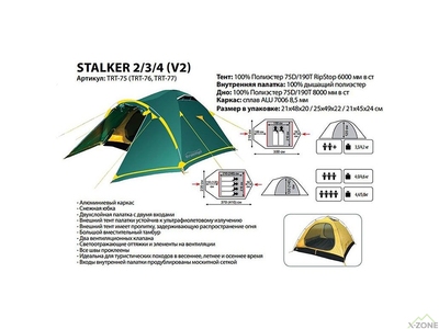 Намет Tramp Stalker 2 V2 (TRT-075) - фото
