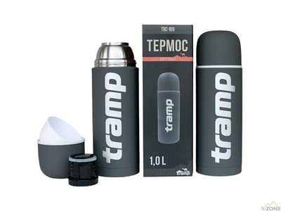 Термос Tramp Soft Touch 1.0 л Серый (UTRC-109-grey) - фото