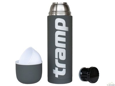 Термос Tramp Soft Touch 1.2 л Серый (UTRC-110-grey) - фото