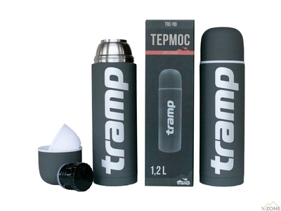 Термос Tramp Soft Touch 1.2 л Сірий (UTRC-110-grey) - фото