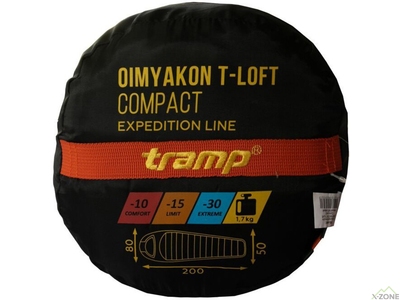 Спальный мешок кокон Tramp Oimyakon Compact (TRS-048C) - фото