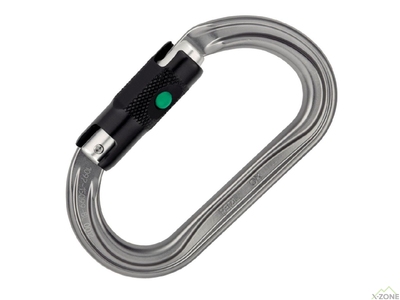 Карабін Petzl OK ball lock, сірий (M33A BL) - фото