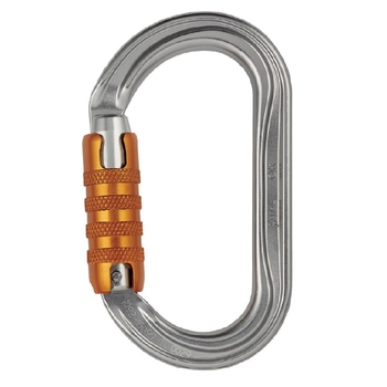Карабін Petzl OK triact-lock, сріблястий (M33A TL) - фото