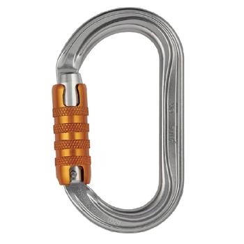 Карабин Petzl OK triact-lock, серебристый (M33A TL) - фото