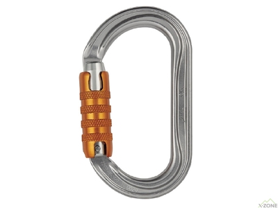 Карабин Petzl OK triact-lock, серебристый (M33A TL) - фото