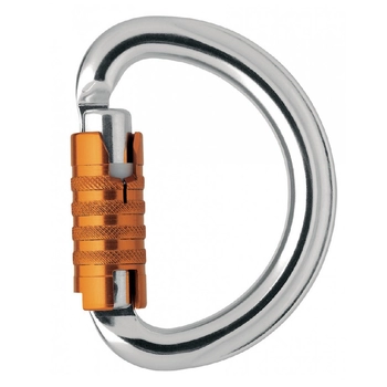 Карабин Petzl OMNI triact-Lock, серебристый (M37 TL) - фото