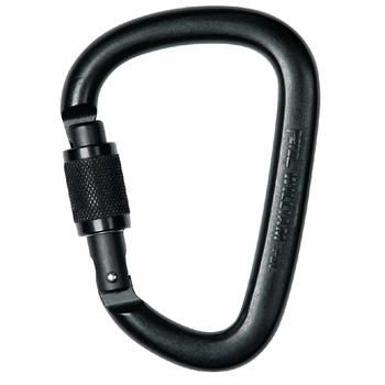 Карабін Petzl William screw lock, чорний (M36 SLN) - фото