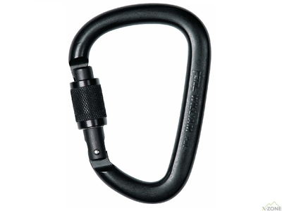 Карабін Petzl William screw lock, чорний (M36 SLN) - фото