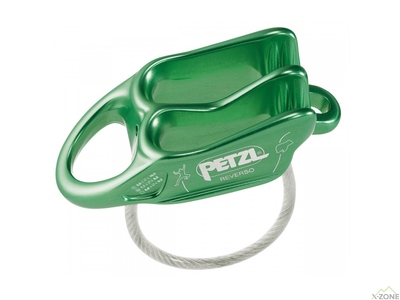 Спусковое устройство Petzl Reverso, зеленый (D017AA01) - фото