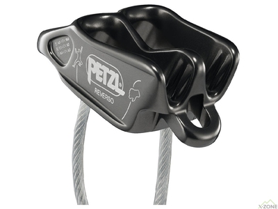 Спусковое устройство Petzl Reverso, серый (D017AA00) - фото