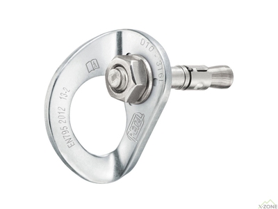 Вухо + болт Petzl Coeur Bolt Steel, сріблястий  - фото