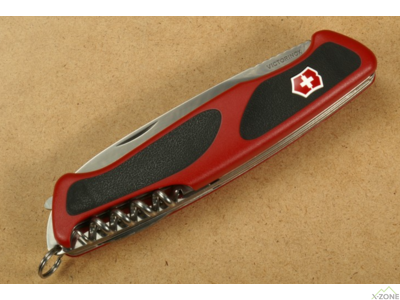 Ніж Victorinox Delemont RangerGrip 55 0.9563.C Червоний / Чорний - фото