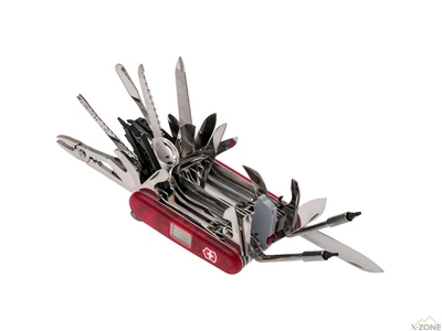 Нож Victorinox SwissChamp 1.6795.XAVT прозрачно-красный - фото