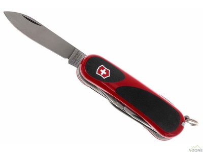 Ніж Victorinox Delemont EvoGrip 18 2.4913.CB1 червоно-чорний - фото