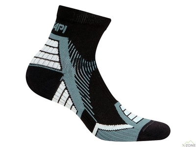 Шкарпетки для бігу Accapi Trail / Run чорно-блакитні - фото