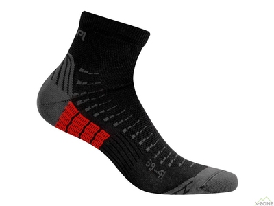 Шкарпетки для бігу Accapi Trail / Run чорно-червоні - фото