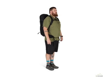 Рюкзак OspreyTalon 33 Extended Fit, Black/Coal Grey - фото