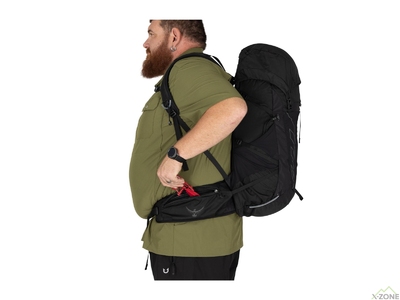 Рюкзак OspreyTalon 33 Extended Fit, Black/Coal Grey - фото