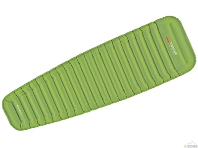 Надувной коврик Terra incognita Wave M зеленый - фото