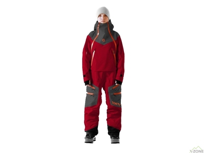 Комбинезон женский Reactor Backcountry Hardshell Suit Orca, Red/Grey - фото