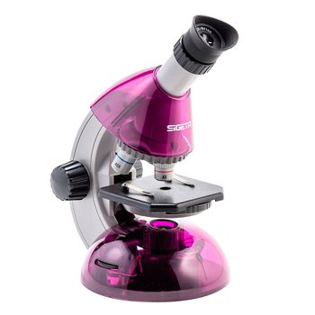 Мікроскоп Sigeta Mixi 40x-640x Purple (с адаптером для смартфона) (65914) - фото