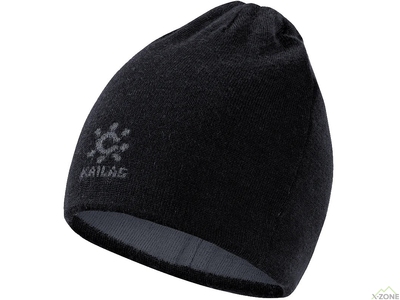 Шапка унисекс Kailas Wool Reversible Beanie Hat, Black - фото