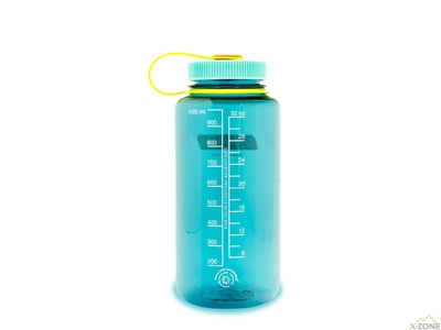 Фляга для воды Nalgene Wide Mouth Sustain Water Bottle 1L, Cerulean - фото