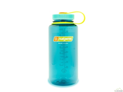 Фляга для воды Nalgene Wide Mouth Sustain Water Bottle 1L, Cerulean - фото