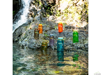Фляга для воды Nalgene Wide Mouth Sustain Water Bottle 1L, Cerulean - фото