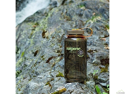 Фляга для воды Nalgene Wide Mouth Sustain Water Bottle 1L Woodsman - фото