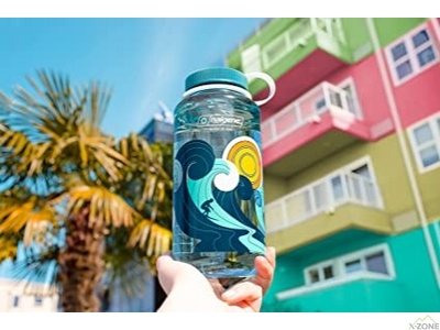 Фляга для води Nalgene Wide Mouth Retro 1L, Seafoam-Surfer - фото