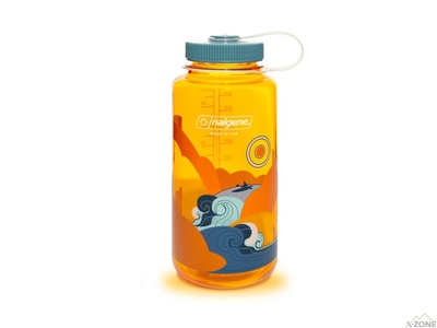 Фляга для води Nalgene Wide Mouth Retro 1L, Clementine-Kayak  - фото