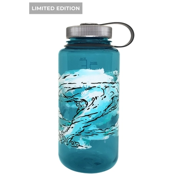 Фляга для води Nalgene Wide Mouth Elements Bottle 0.95L, Trout with Wind Graphic - фото