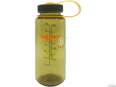 Фляга для воды Nalgene Wide Mouth Sustain Water Bottle 0.5L Olive - фото