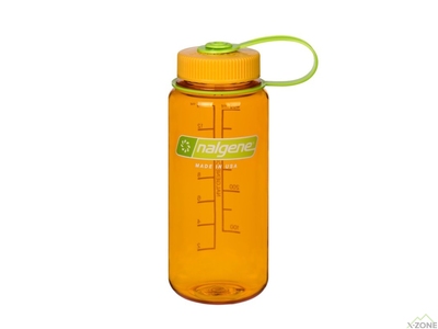 Фляга для воды Nalgene Wide Mouth Sustain Water Bottle 0.47L, Clementine - фото