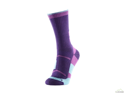 Носки треккинговые Kailas Mid-cut Trekking Wool Socks Women's - Purple - фото