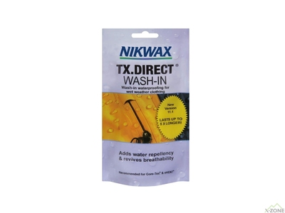 Просочення для мембран Nikwax TX. Direct Wash-in Pouch 100ml  - фото