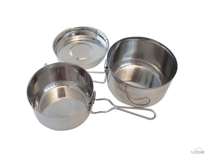 Набор посуды Yate Pot Basic stainless steel 3 parts - фото