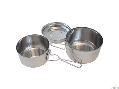 Набір посуду Yate Pot Basic stainless steel 3 parts - фото