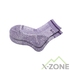 Носки треккинговые (2 пары) Kailas Aoxue Ⅳ Mid Cut Hiking Socks Women's  - Mid Gray/Violet - фото