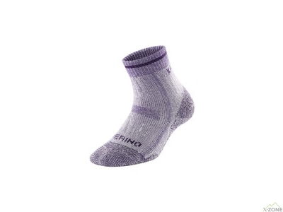 Шкарпетки трекінгові (2 пари) Kailas Aoxue Ⅳ Mid Cut Hiking Socks Women's - Mid Gray/Violet - фото