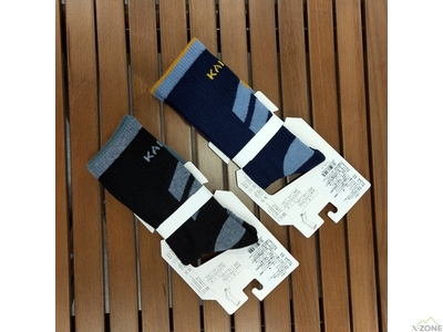 Шкарпетки трекінгові Kailas Mid-cut Trekking Wool Socks Men's - Black - фото