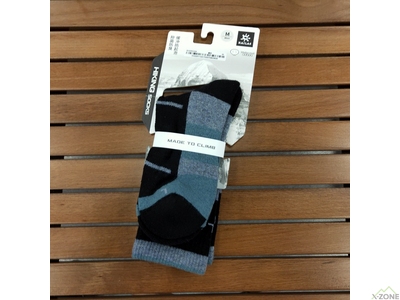 Шкарпетки трекінгові Kailas Mid-cut Trekking Wool Socks Men's - Black - фото